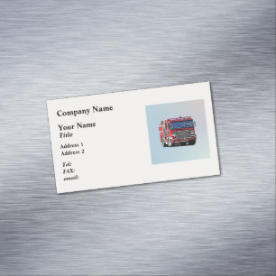 Carte De Visite Magnétique Fire Engine