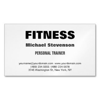 Carte De Visite Magnétique Fitness Trendy Stylish