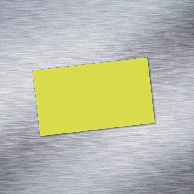 Carte De Visite Magnétique Flat Yellow Background – Back-to-School Texture (In Situ)