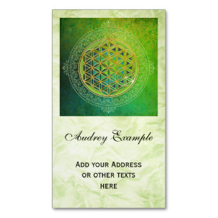 Carte De Visite Magnétique Fleur de vie / Blume des Lebens - Ornement II