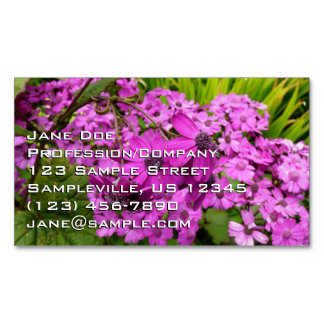 Carte De Visite Magnétique Fleurs violettes de San Francisco