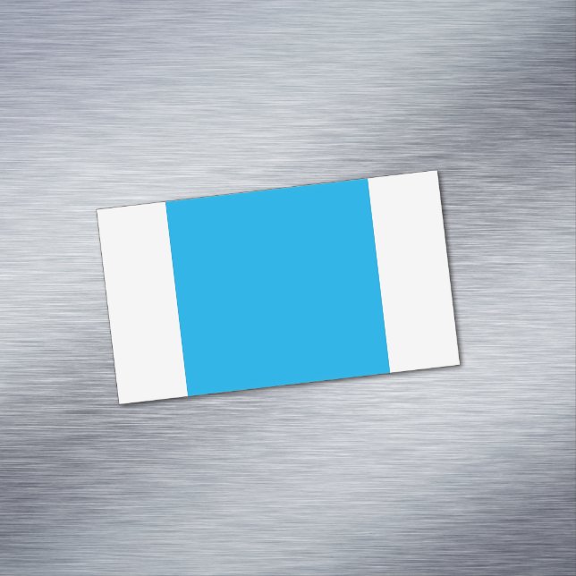 Carte De Visite Magnétique Fond uni bleu cyan  (In Situ)