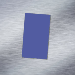 Carte De Visite Magnétique Fond uni bleu foncé   Design minimaliste audacieux