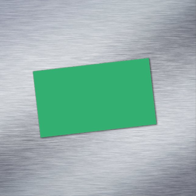 Carte De Visite Magnétique Fond vert uni (In Situ)