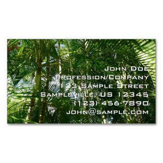 Carte De Visite Magnétique Forest of Palm Trees Tropical Nature