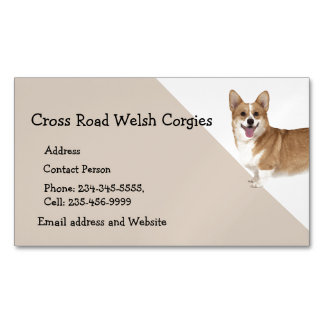 Carte De Visite Magnétique Gallois Corgi chien animal animal de compagnie Car