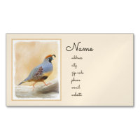 Gambrel's Quail Painting Original Bird Art
