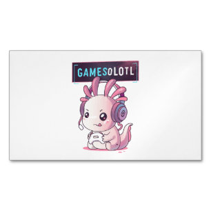 Carte De Visite Magnétique Gamesolotl - Axolotl Joueur