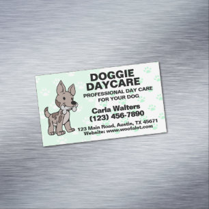 Carte De Visite Magnétique Garde de chiens
