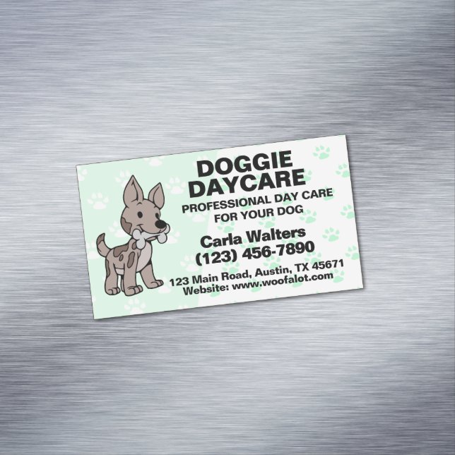 Carte De Visite Magnétique Garde de chiens (In Situ)