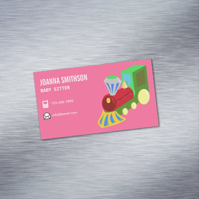 Carte De Visite Magnétique Garde d'enfants Gardergarten Babysitter (In Situ)