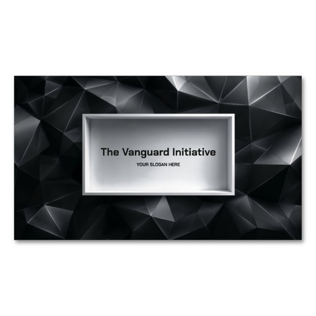 Carte De Visite Magnétique Géométrique 3D basse densité (devant)