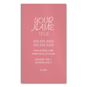 Carte De Visite Magnétique Glace fraise Freehand simple