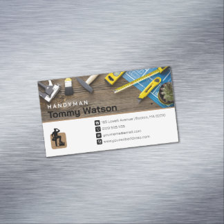 Carte De Visite Magnétique Handy Man | Construction | Entrepreneur
