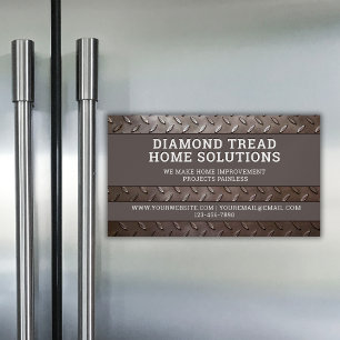 Carte De Visite Magnétique Handyman Construction Service de réparation Acier 