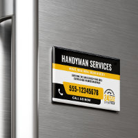 HANDYMAN REMPLACE GUY URGENT RÉPARATION NOIR JAUNE