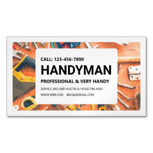 Carte de visite magnétique : Handyman Services