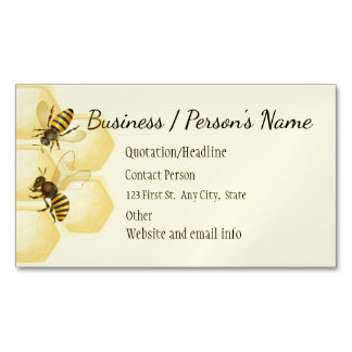 Carte De Visite Magnétique Honey Bee