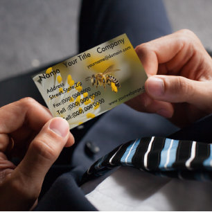 Carte De Visite Magnétique Honey Bumble Bee Business