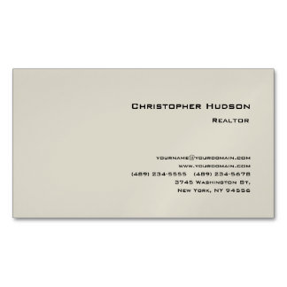 Carte De Visite Magnétique Immobilier simple professionnel