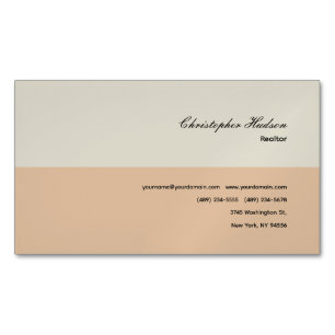 Carte De Visite Magnétique Immobilier simple professionnel