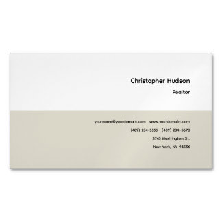 Carte De Visite Magnétique Immobilier simple professionnel