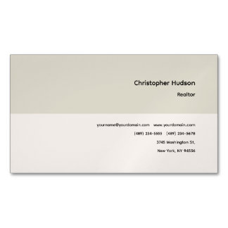Carte De Visite Magnétique Immobilier simple professionnel