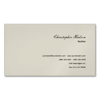 Carte De Visite Magnétique Immobilier simple professionnel