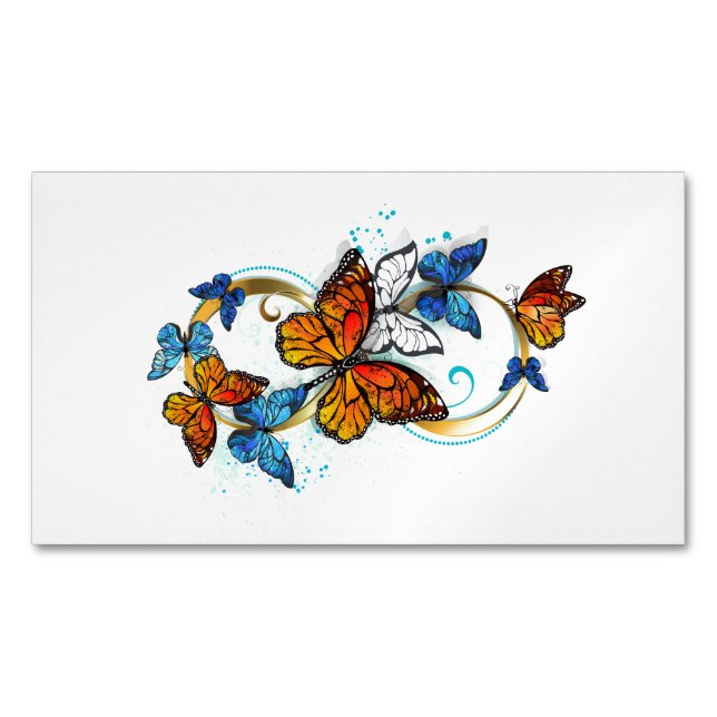 Carte De Visite Magnétique Infinity of Monarch Butterflies (devant)