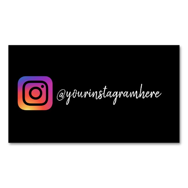 Carte De Visite Magnétique Instagram (devant)