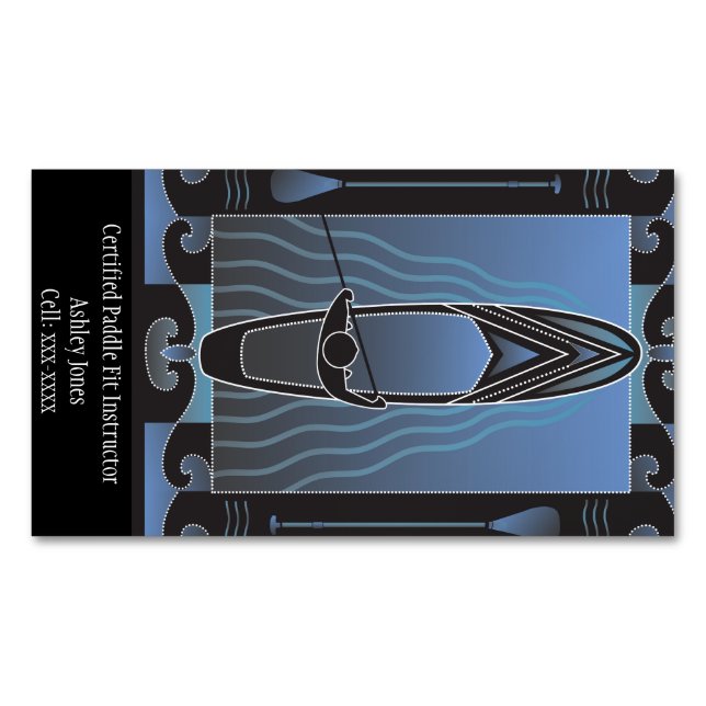 Carte De Visite Magnétique Instructeur certifié Paddle Fit (devant)