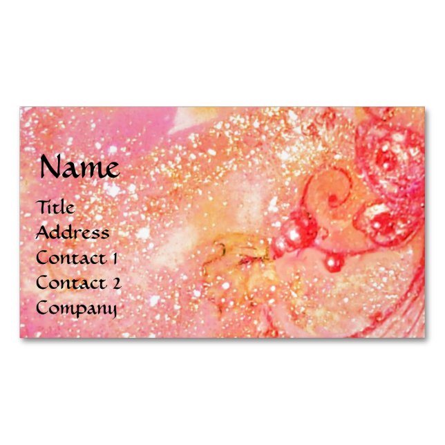 CARTE DE VISITE MAGNÉTIQUE JARDIN DES OMBRES PERDUES MAGIQUE BUTTERFLY PLANTE (devant)