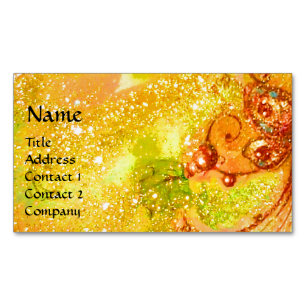 CARTE DE VISITE MAGNÉTIQUE JARDIN DES OMBRES PERDUES MAGIQUE BUTTERFLY PLANTE