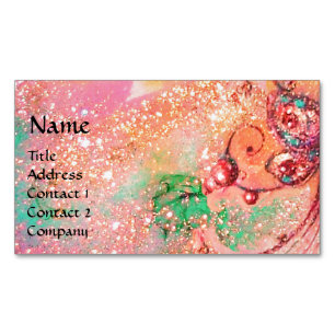 CARTE DE VISITE MAGNÉTIQUE JARDIN DES OMBRES PERDUES MAGIQUE BUTTERFLY PLANTE