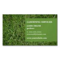 Jardinier simple moderne d'herbe verte