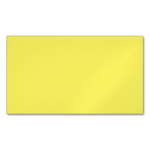 Carte De Visite Magnétique Jaune clair #FFF3000, Jaune banane