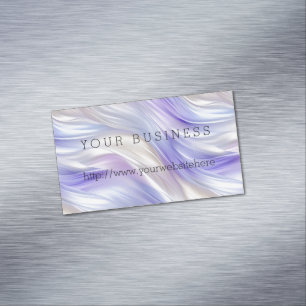 Carte De Visite Magnétique Jolie perle bleu violet perle blanc perles