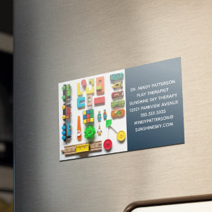 Carte De Visite Magnétique Jouet Thérapiste Psychologue Enfant Conseiller Toy
