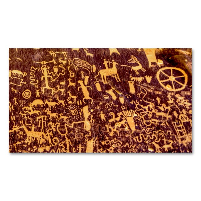 Carte De Visite Magnétique Journal Rock American Indian Utah (devant)