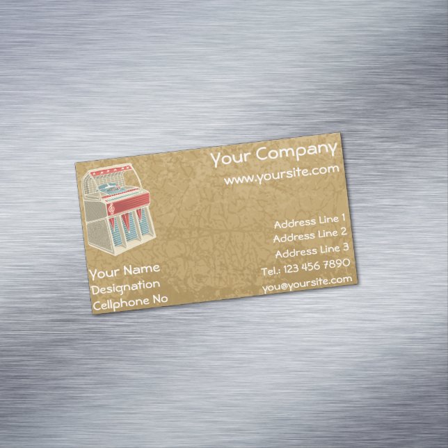 Carte De Visite Magnétique Juke-box (In Situ)