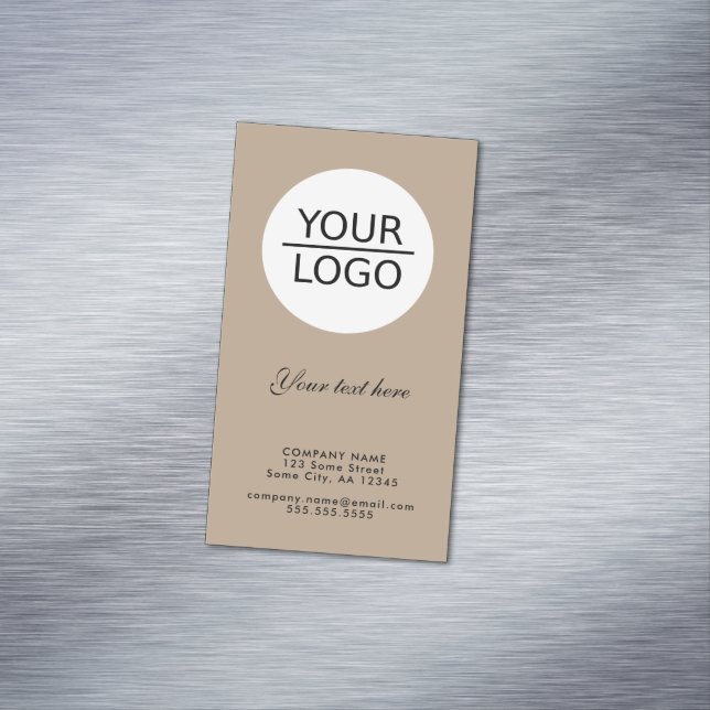 Carte De Visite Magnétique Kraft Ajouter votre logo Custom Text Promotion de  (In Situ)