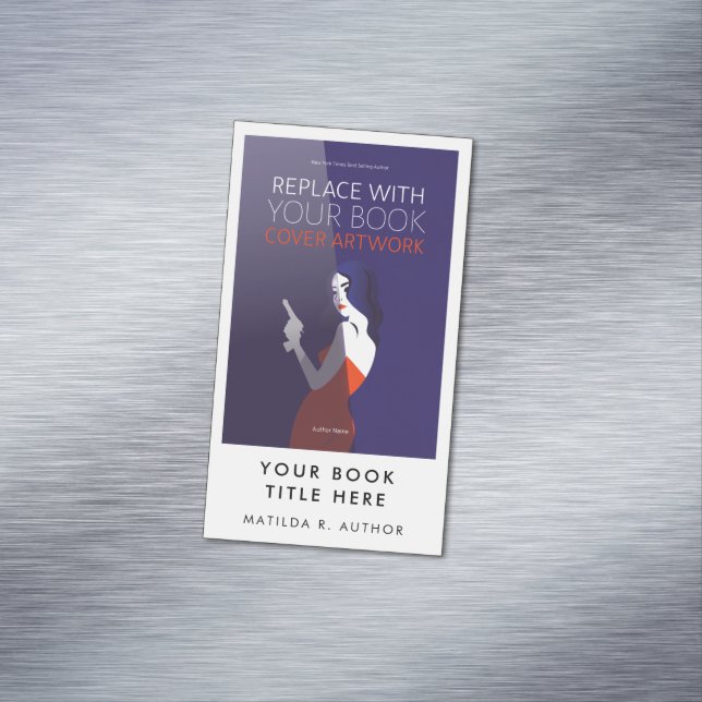 Carte De Visite Magnétique Lancement du livre | Auteur Promotionnels Couvertu (In Situ)