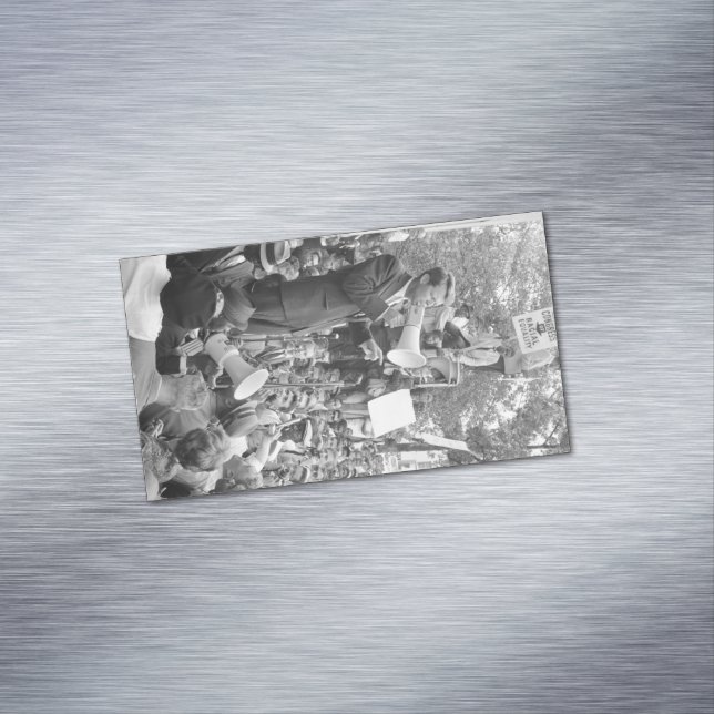 Carte De Visite Magnétique Le sénateur Robert Kennedy en campagne pour le pré (In Situ)