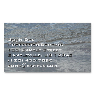 Carte De Visite Magnétique L'eau sur la plage Photographie Abstraite