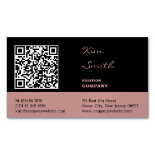 Carte De Visite Magnétique Liste professionnelle des cheveux Code QR
