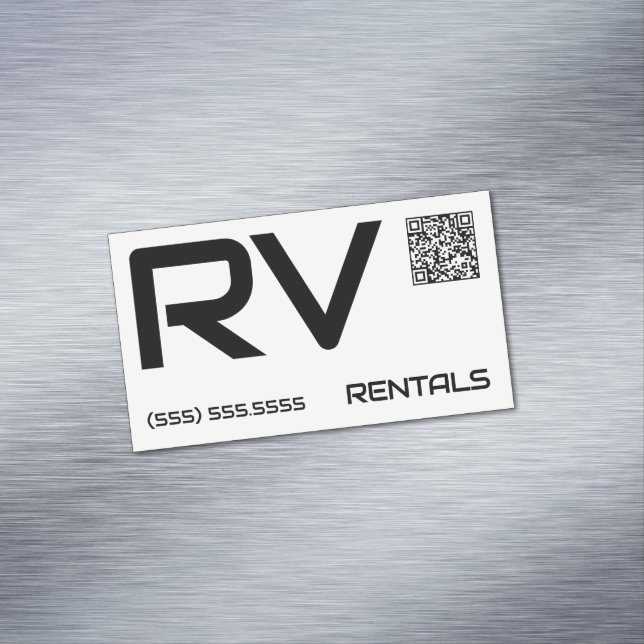 Carte De Visite Magnétique Location 🔥 RV QR personnalisée (In Situ)