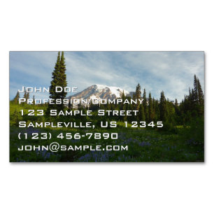 Carte De Visite Magnétique Lumière du matin sur le mont Rainier