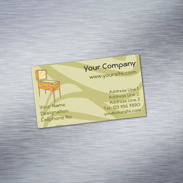 Carte De Visite Magnétique Machine à pinball (In Situ)