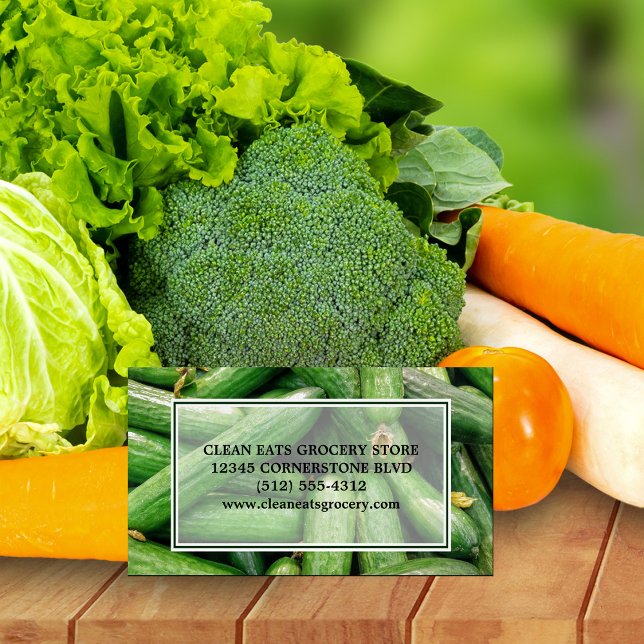 Carte De Visite Magnétique Magasin d'alimentation ou fermiers Marché des prod (Créateur téléchargé)