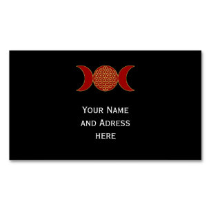 Carte De Visite Magnétique Magie Triple Moon - Fleur de vie de l'esprit 1